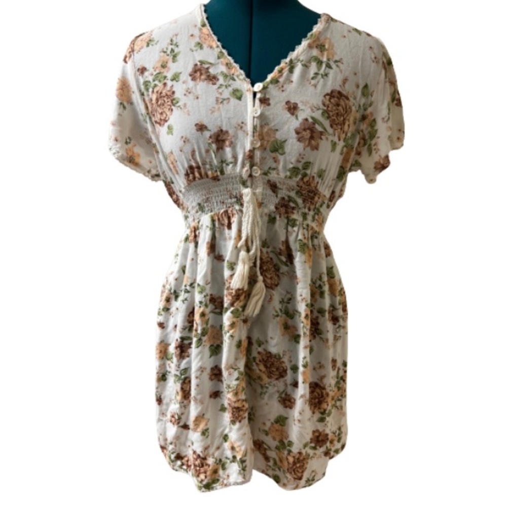 Full Circle Trends Casual Floral Summer Dress
